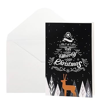 Amazon | クリスマスカード 12枚セット クリスマス メッセージ